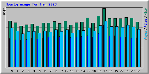 Hourly usage for May 2026